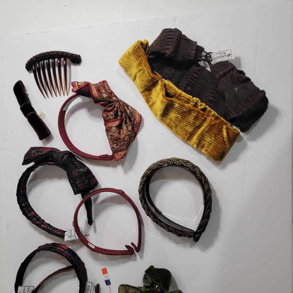 Vtg Hair Accessories Lot Handmade France Beatrice Lagase Headbands Bandinos Comb - Picture 2 of 16